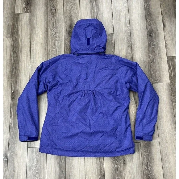 Columbia Jacket Womens XL Purple Geometric Interchange 3 In 1 Packable Hood - Picture 5 of 11